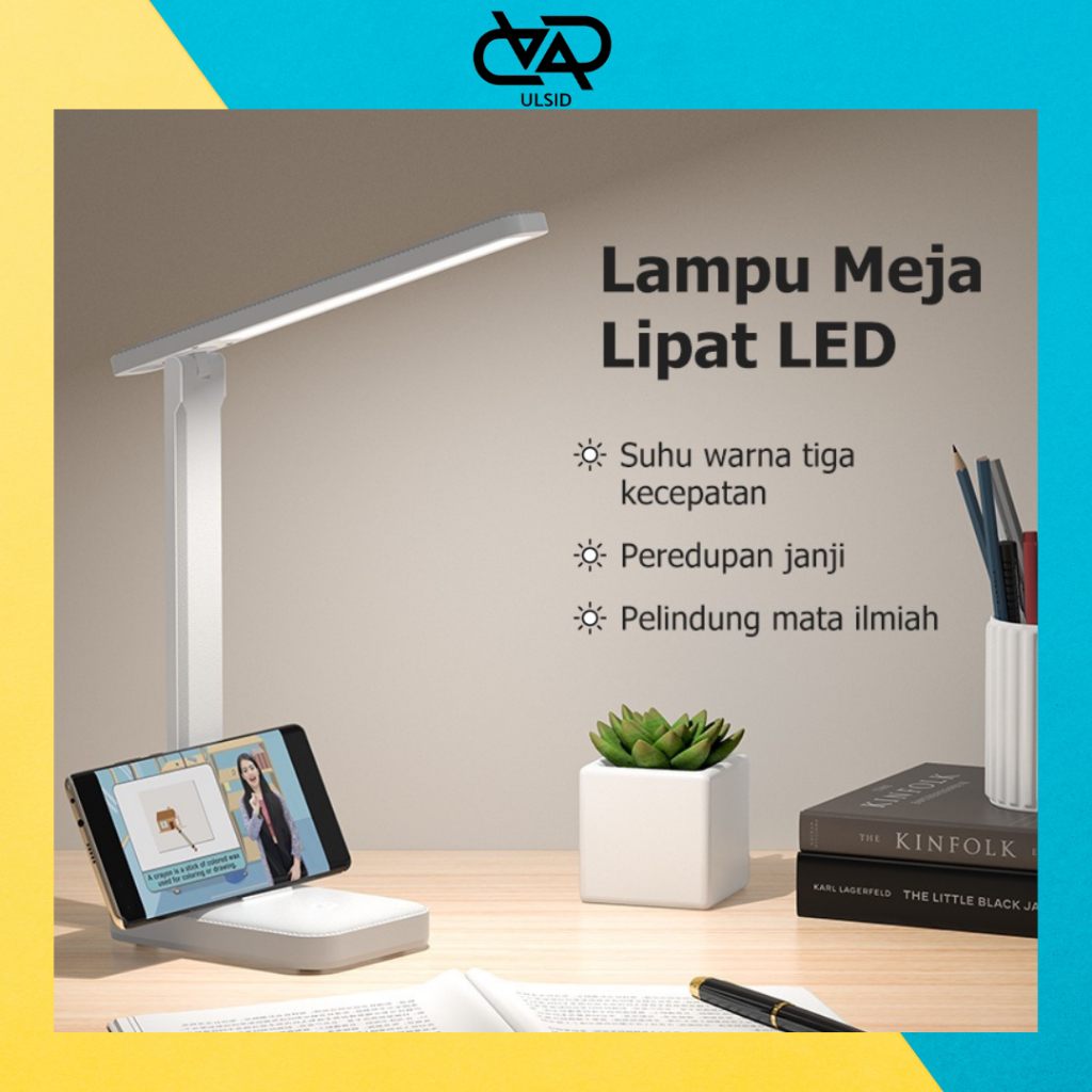 Lampu meja belajar multifungsi,Aesthetic,minimalis home decor,Fleksibel mini porteble