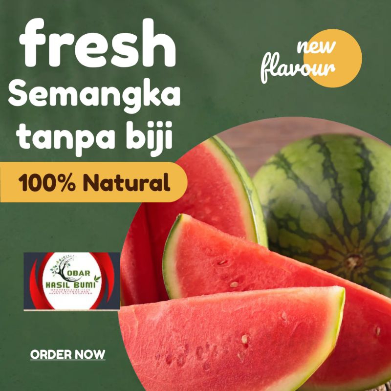 

Semangka non biji manis & segar 1 butir (5kg)