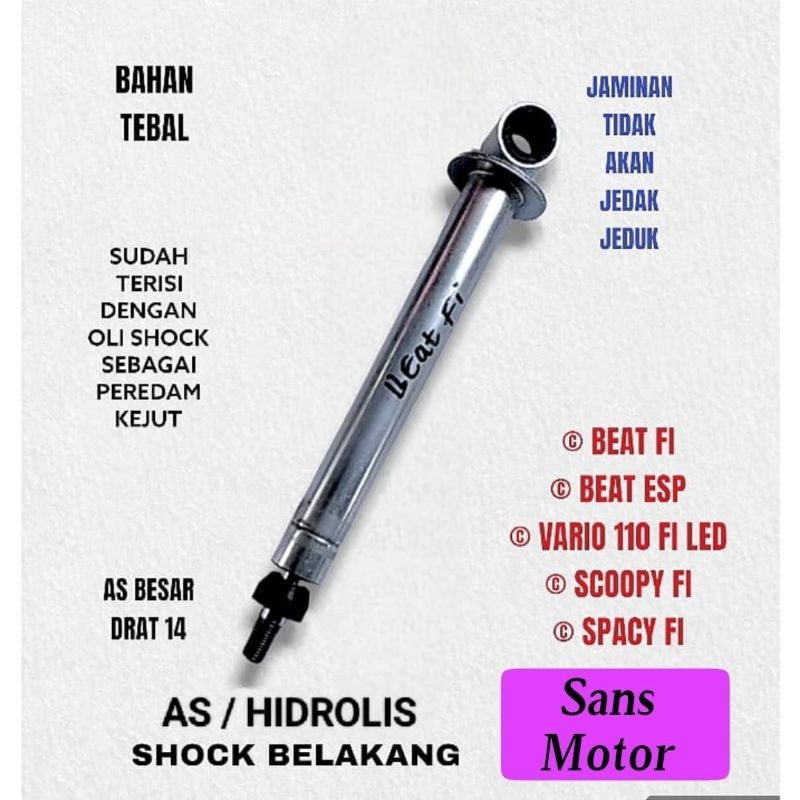 hidrolik as skok shockbreaker belakang beat fi injeksi 2012 2013 2014 2015 2016 new beat beat led be