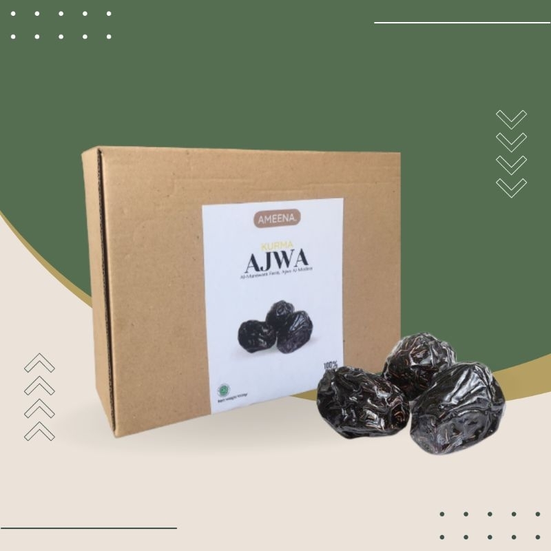 

Kurma Ajwa Premium 1 KG | Ameena Premium Quality