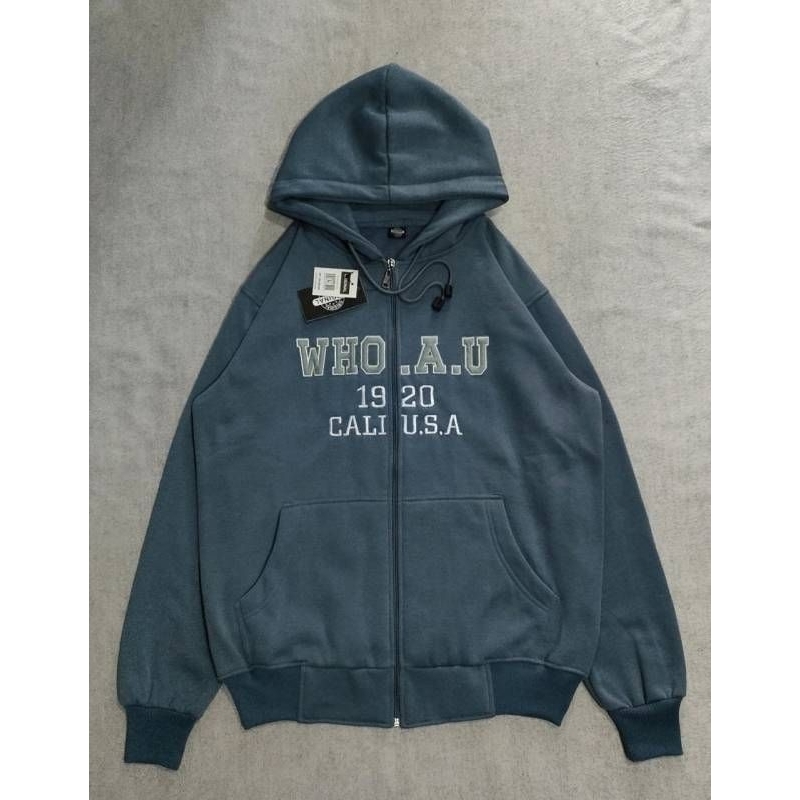JAKET SWEATER HOODIE ZIPPER WHO AU 1920 PREMIUM