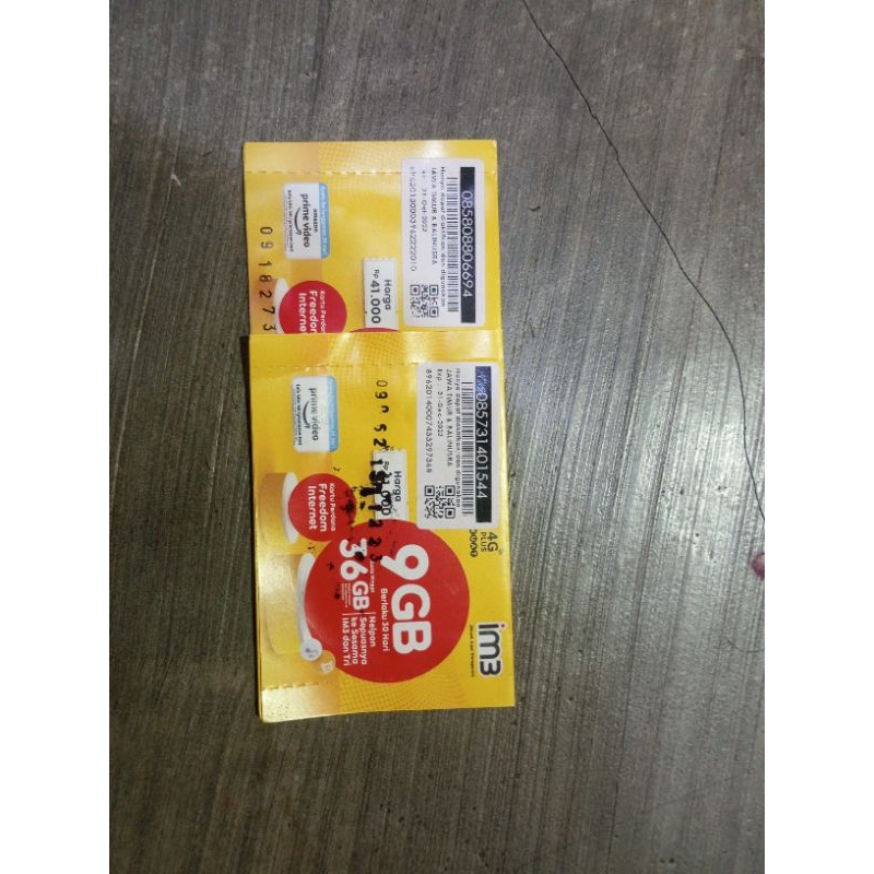KARTU PERDANA INDOSAT IM3 ISI PAKETAN