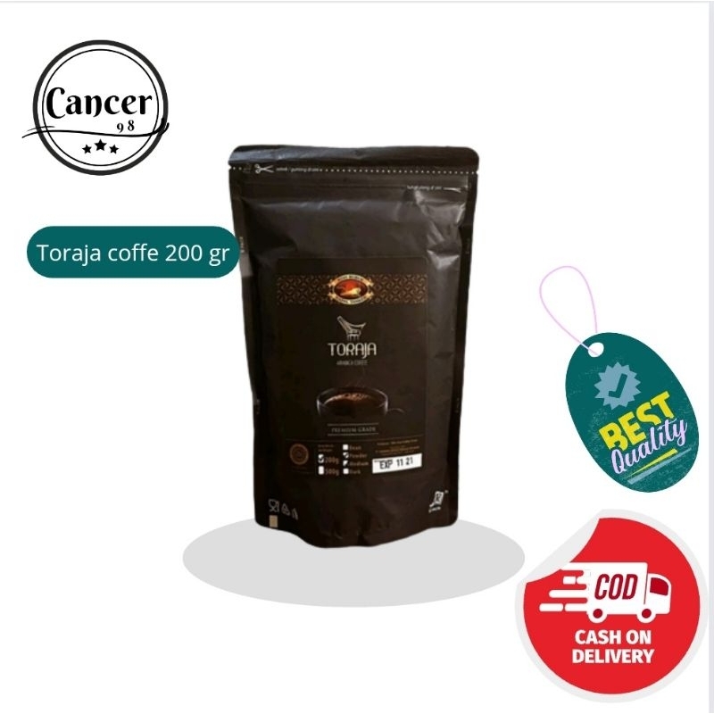 

Kopi Arabika Toraja 200 gr Premium Coffee | kopi Halus | Kopi Bubuk | Kopi Hitam