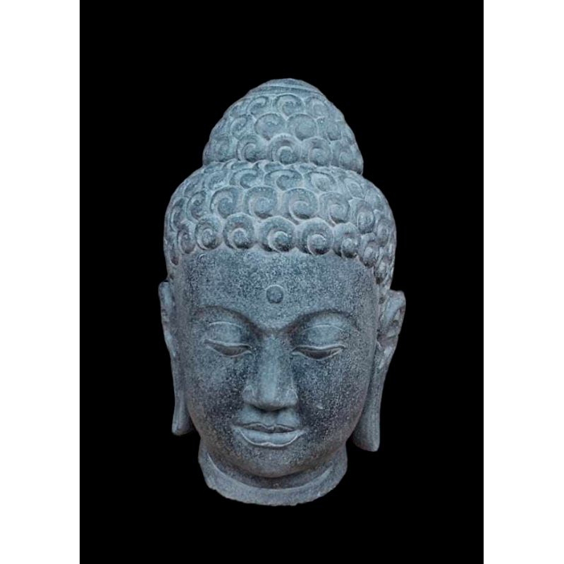 patung arca kepala budha