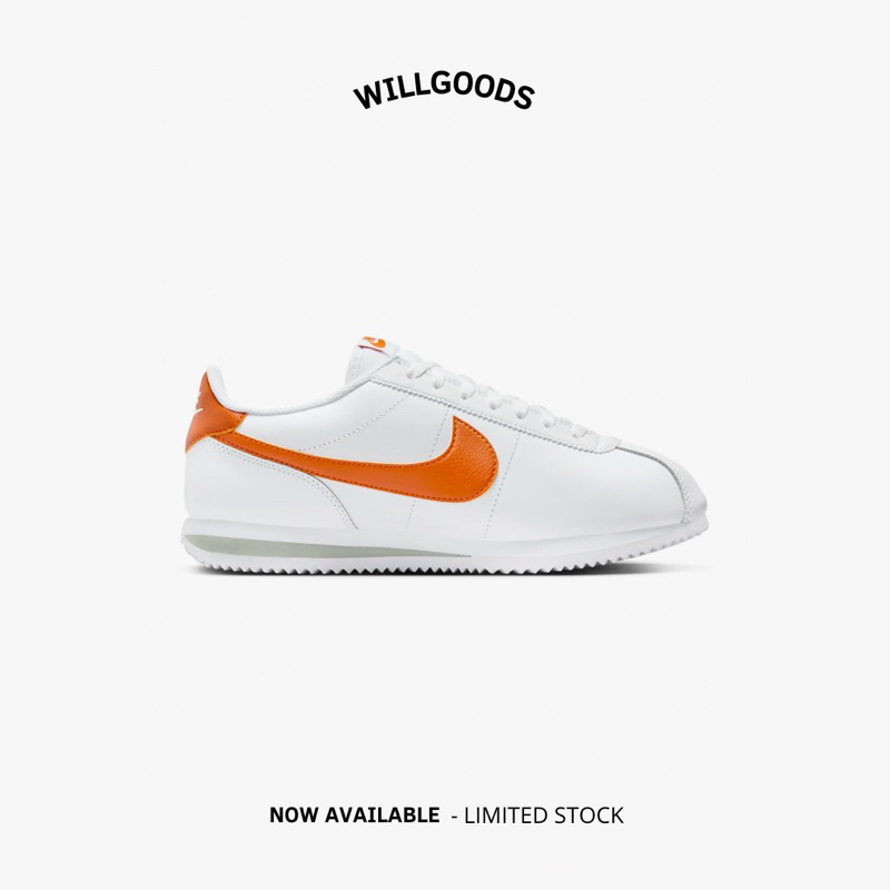 Nike Cortez White Orange Original Resmi BNIB