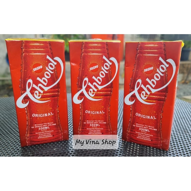 

Teh Botol Kotak 330 ml SOSRO Minuman Teh Melati Isi 24 Pcs/Karton