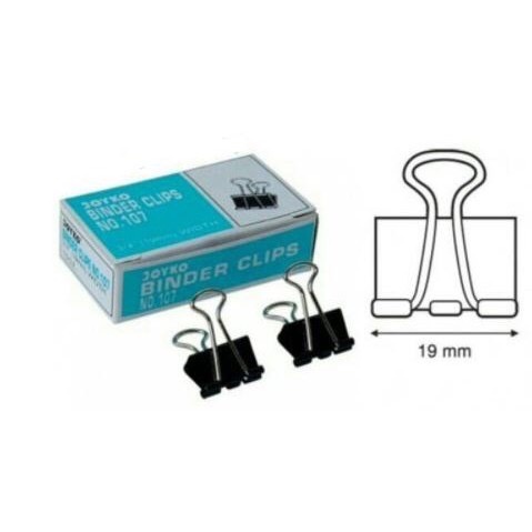 

12PCS Binder Clips Penjepit Kertas Joyko No 107