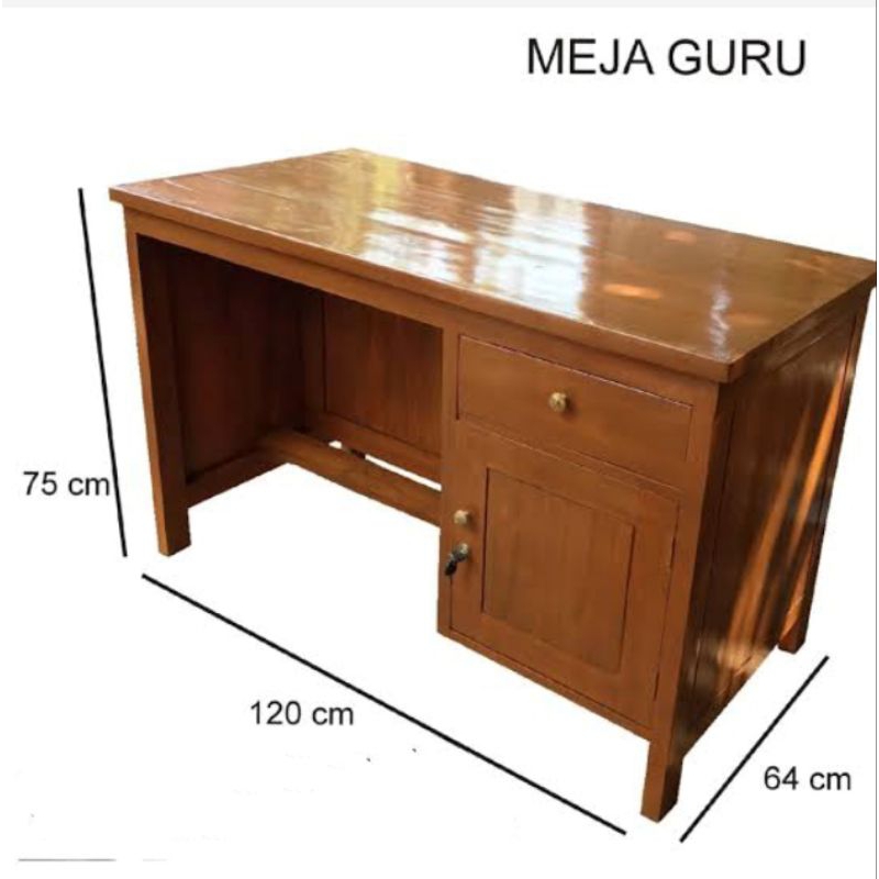 cover meja standar 75cm x 60cm x 120cm hanya menutup depan samping kanan kiri