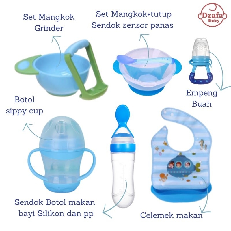 [DBS02] Paket Lengkap Alat Makan Mpasi Bayi Baby Feeder perlengkapan mpasi