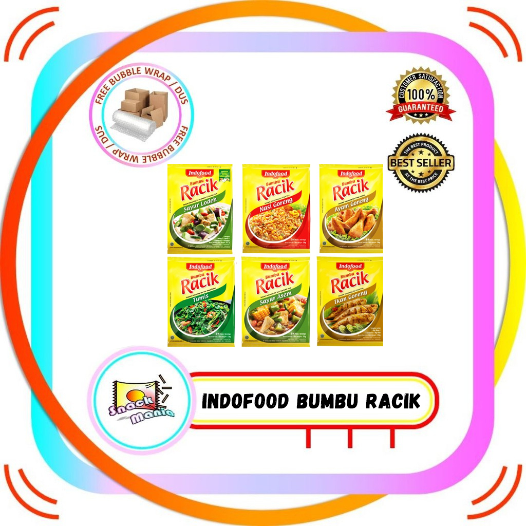 

Bumbu Racik Indofood Nasi Ikan Ayam Goreng Tumis Sayur Asem Lodeh 20 gr