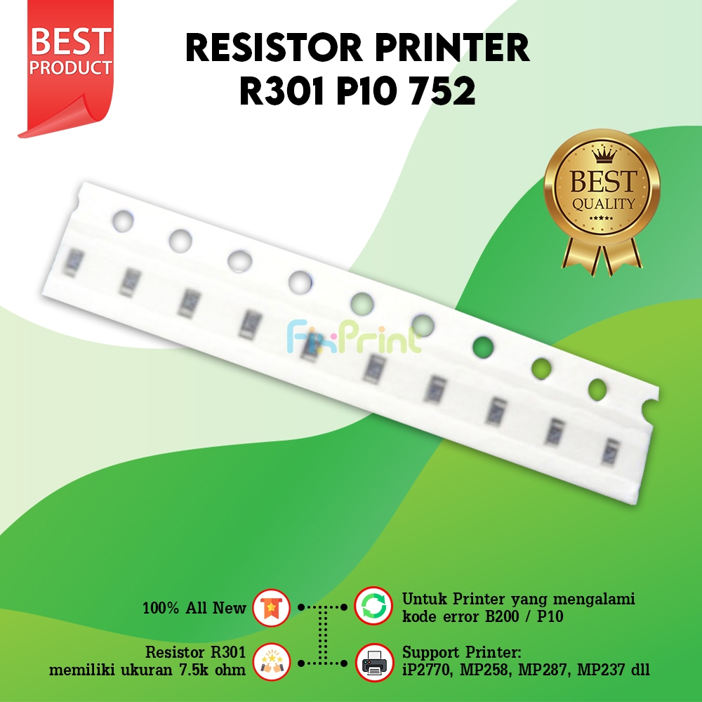 Resistor Canon R301 R-301 Error B200 P10 752 Mainboard Printer IP2270