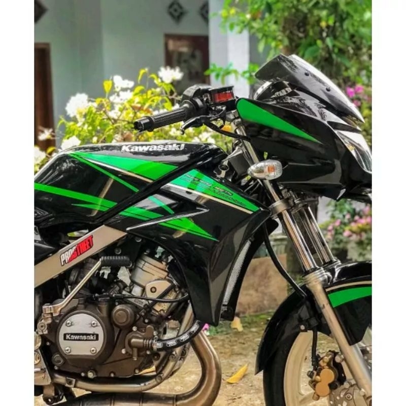 Striping Lis sticker standar ORI Kawasaki ninja r 2015 SE hijau stiker ninja se hijau striping ninja