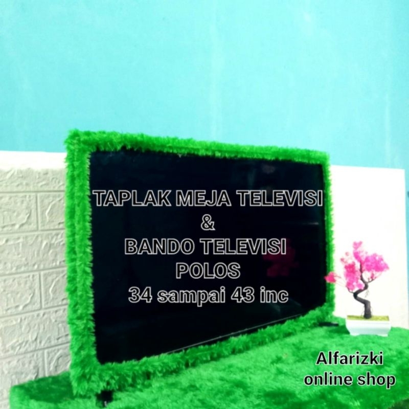 Bando Televisi Led Polos Bulu Rasfur Dan Taplak Meja Televisi Bulu Rasfur Bando Tv Led Polos 34 Samp