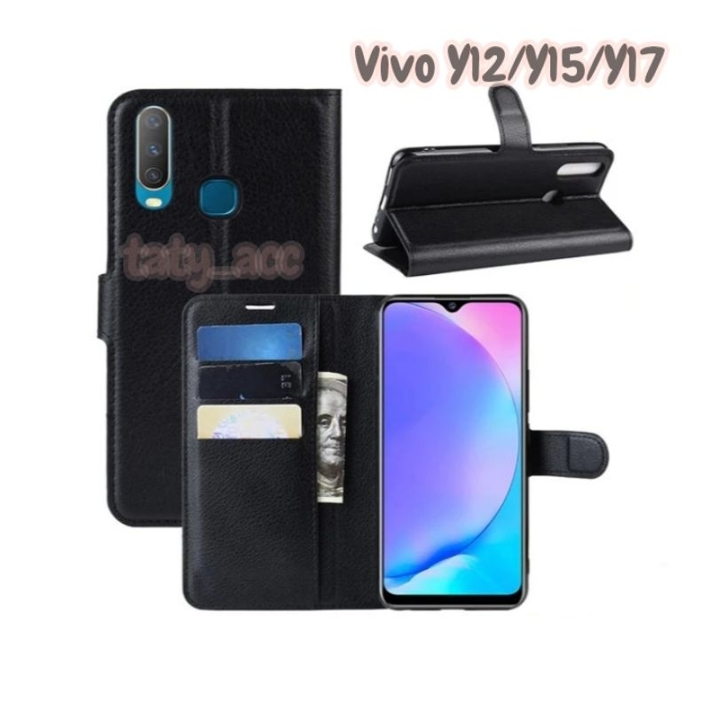 CASE DOMPET FLIP VIVO Y12/Y15/Y17