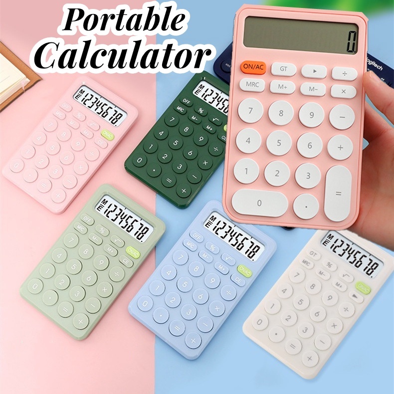 

Candy Color Calculator Belajar Kalkulator Kantor Penyejuk Mini Portable Display 8 digit Perlengkapan Kantor Sekolah Alat Tulis