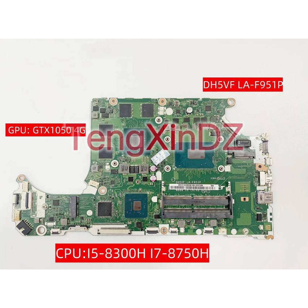 Acer Nitro 5 AN515-52 Laptop Mainboard-DH5VF LA-F951P Mesin Motherboard