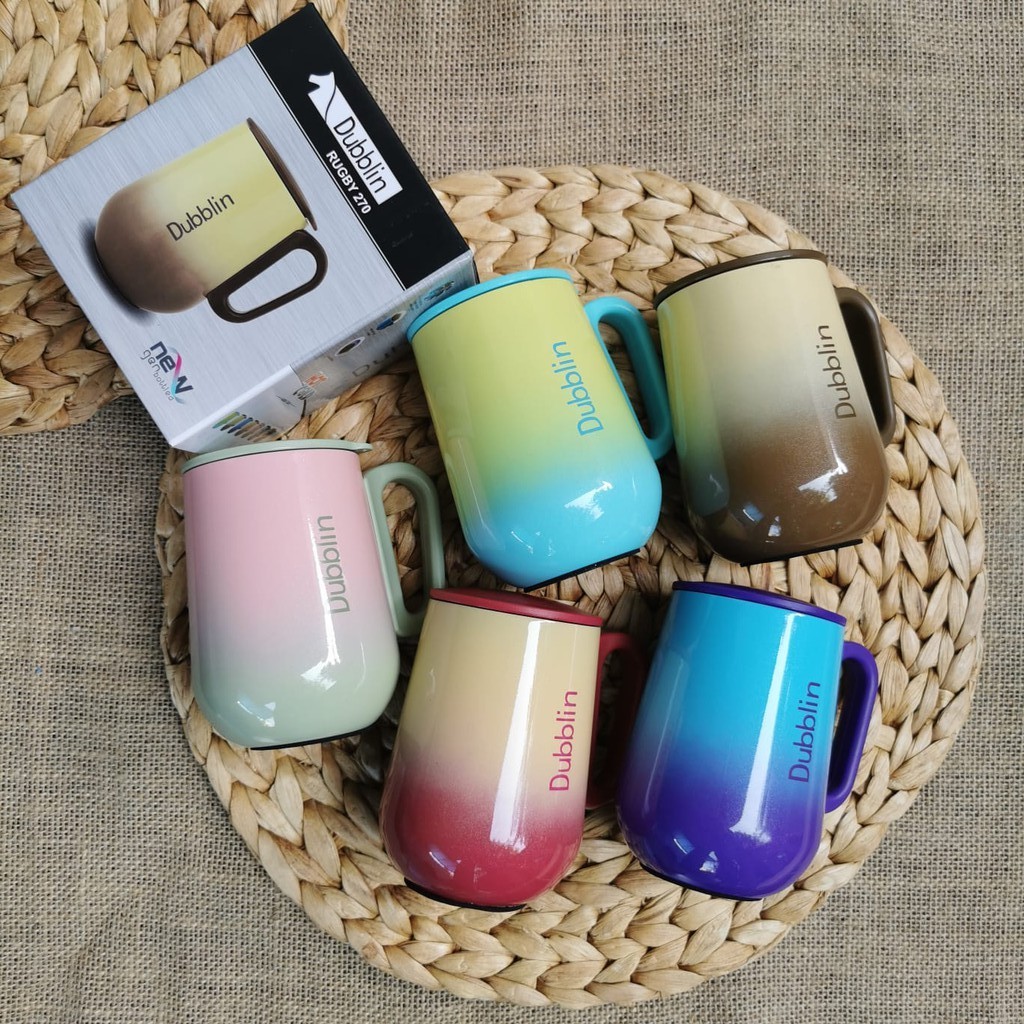 Gelas Kopi Tahan Panas Mug Aesthetic Mug Gelas Dubblin Mug Lucu Dubblin 270ml Rugby