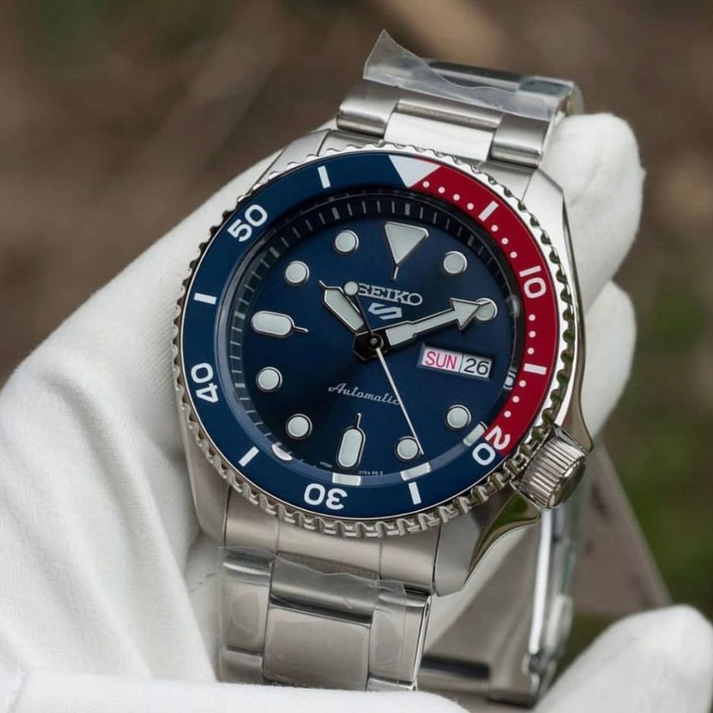 Jam Tangan Pria Seiko 5 SRPDK3K1 Pepsi Blue Automatic