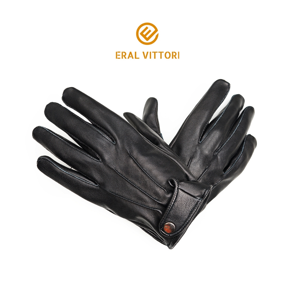 Eral Vittori - Ergow 03 Sarung Tangan Pria Harian Kulit Hitam