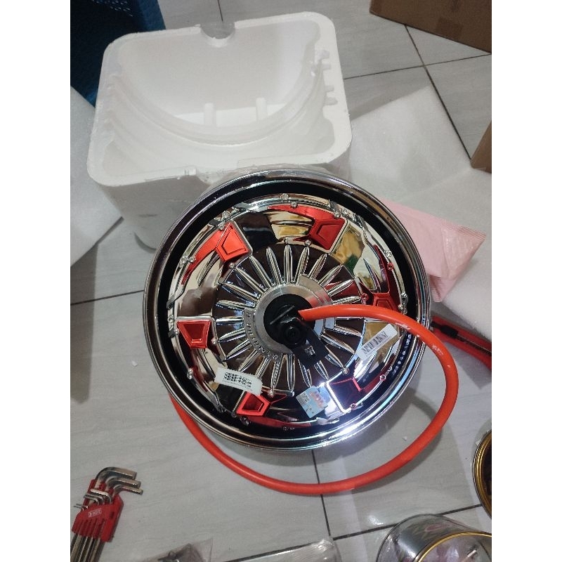 Dinamo bldc QS MOTOR 12" 2000w 3000w v4 chrome electroplating