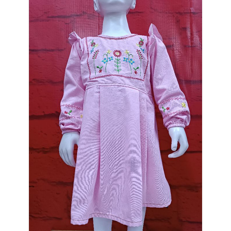 Dress anak perempuan lengan panjang HIPOFANT