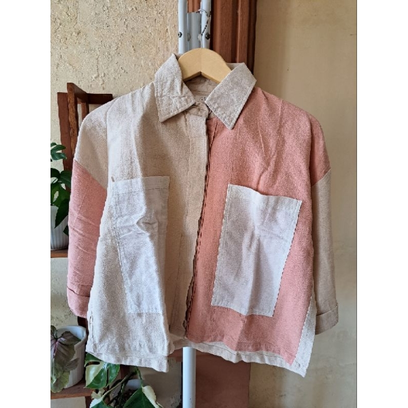 Kemeja Crop Top Linen