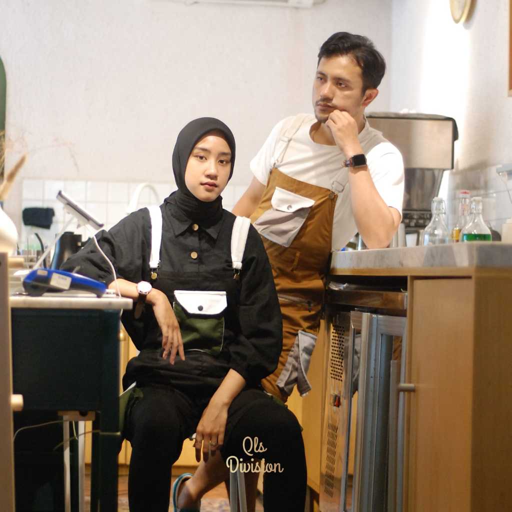 Celana Overall Pendek Kombinasi Bulu Celana Overall Pria Short Pants Overall Fluffy