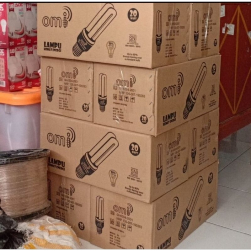 Lampu PLC murah omi 20W lampu 2U 20watt PLC termurah