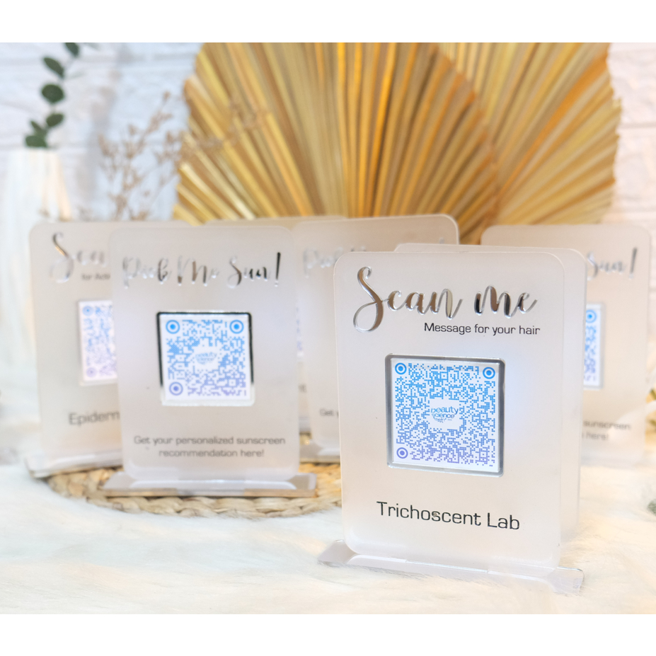 Papan Barcode Scan QR Custom Akrilik QRIS Aesthetic by Lasercreative