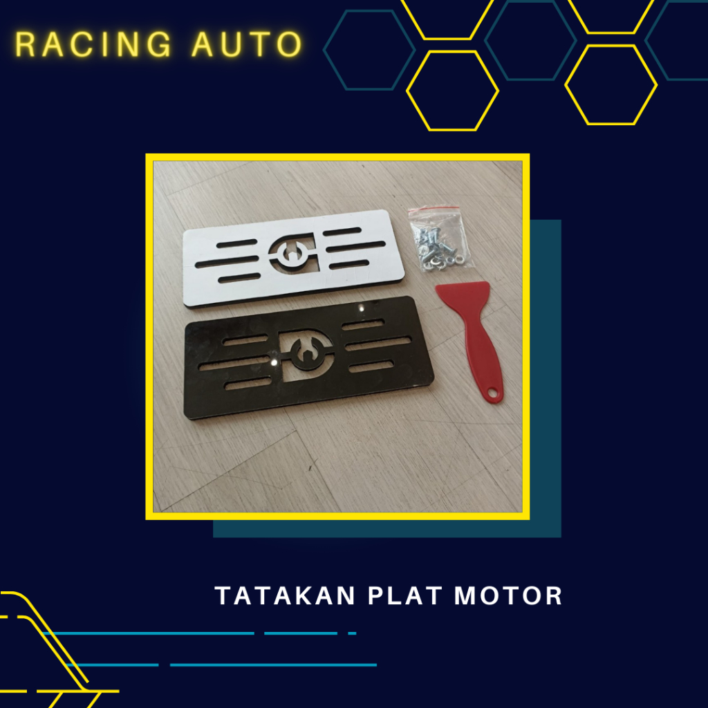 Frameless Plate Holder Plat Motor/Tatakan Plat Motor Akrilik - by Domo