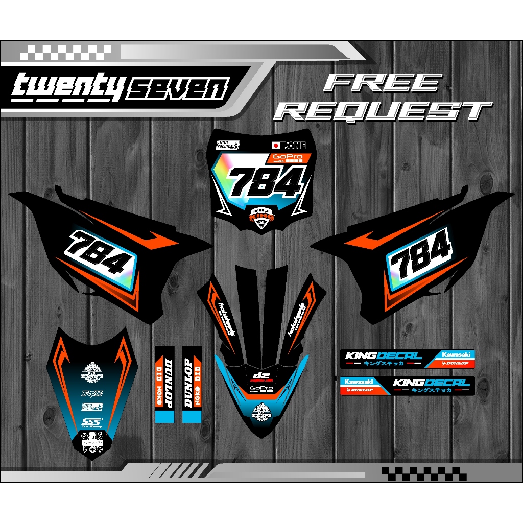 DECAL KX 85 BEBEK STANDAR STIKER KX 85