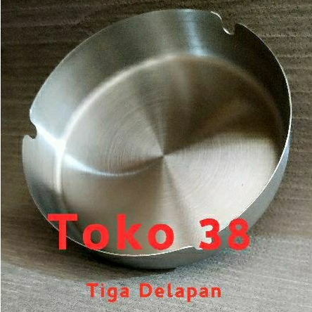 Asbak Stainless Steel 12cm TEBAL