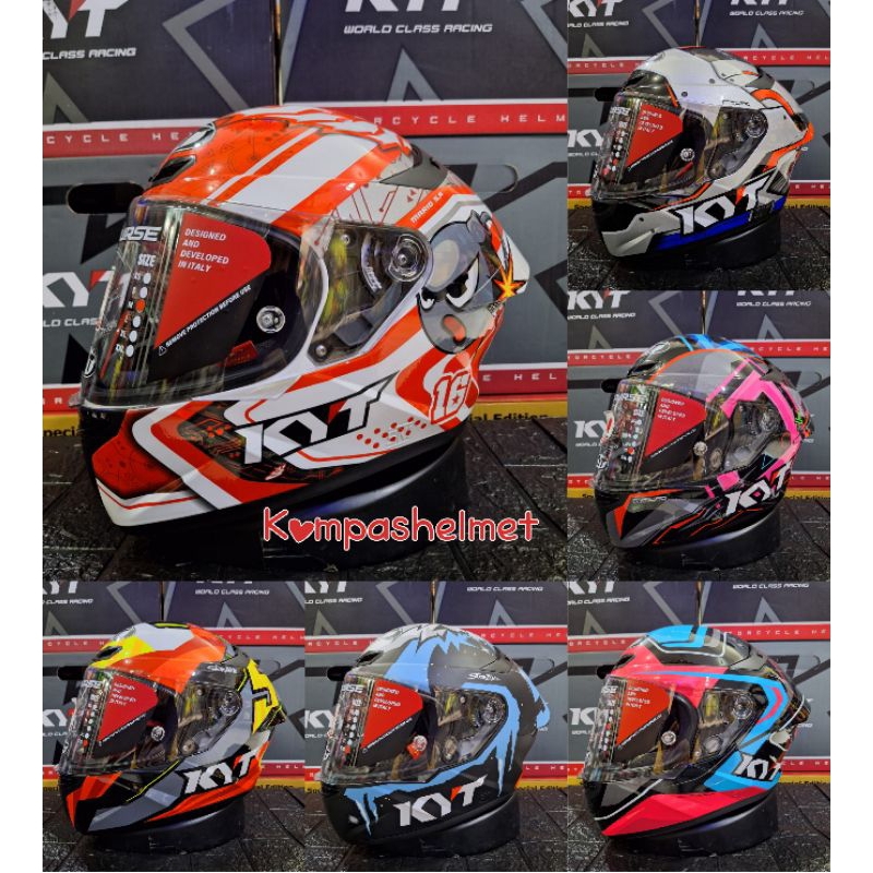 HELM KYT TTC MOTIF SUPER MARIO|RATTAPHARK|JAUME MASIA|OVERTECH|