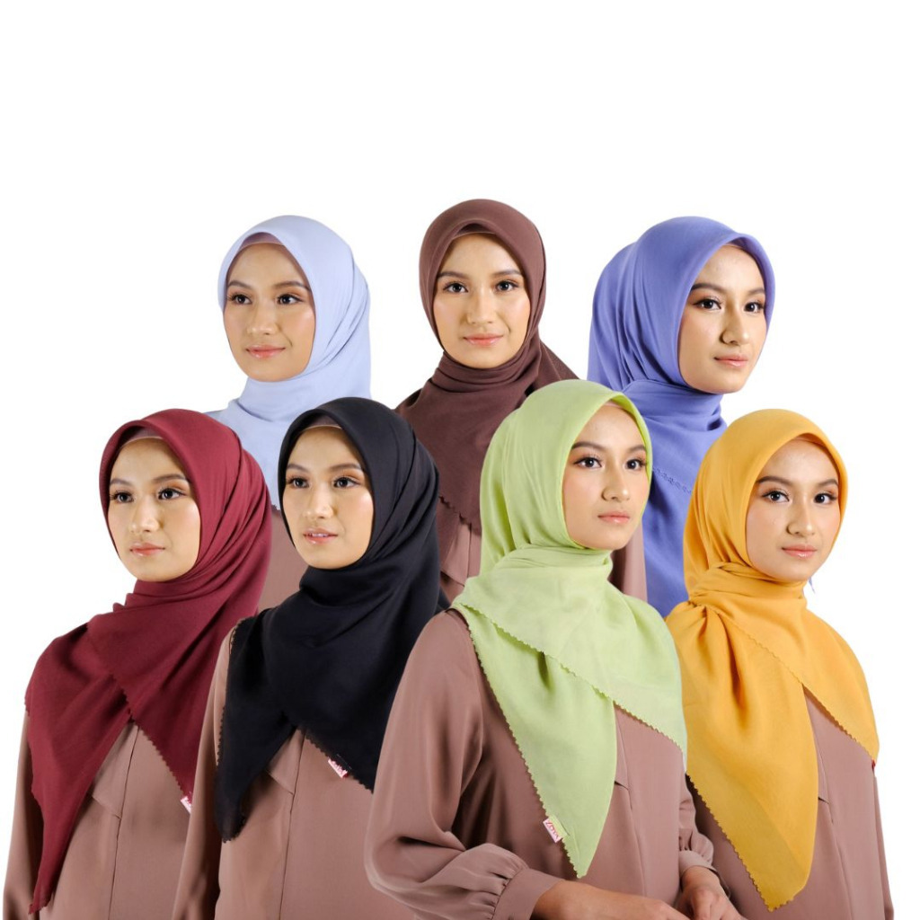 ZOYA KERUDUNG HIJAB SEGI EMPAT POLOS RILIA SCARF