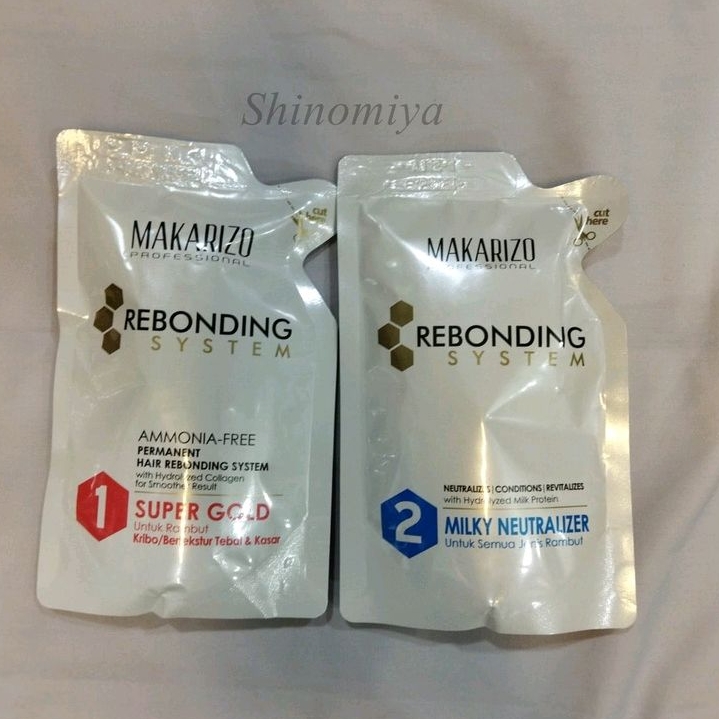 [COD] MAKARIZO Rebonding System Sachet 120ml X 2 Step Obat Pelurus Rambut||Smoothing Makarizo