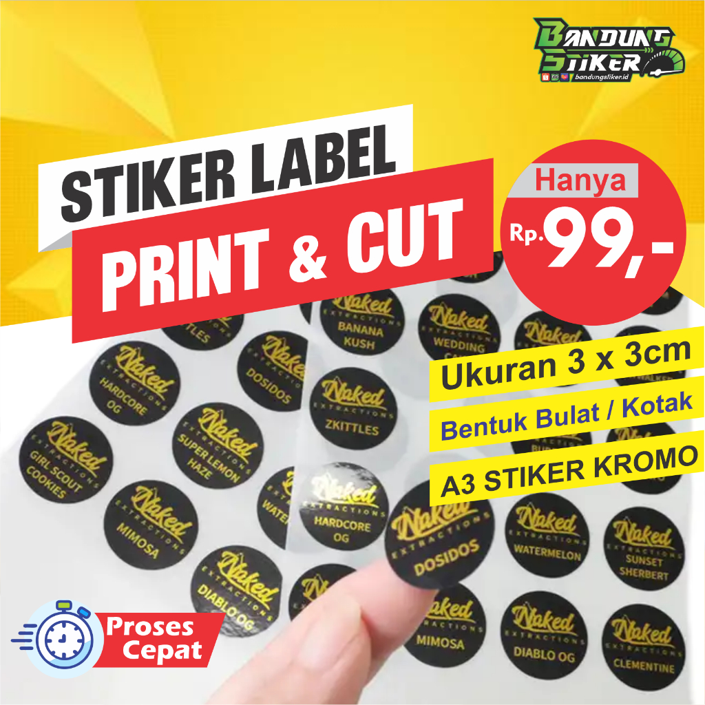 

Bandung Stiker - Sticker Label Logo Kemasan Produk Makan dan Minuman Bahan Kromo