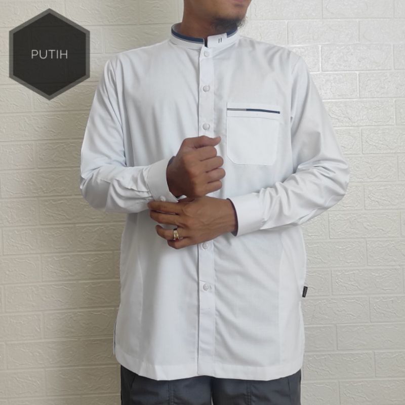 Koko Alzun Putih Lengan Panjang dan pendek, koko alraz hitam panjang dan pendek, Baju Koko Arzun, ko