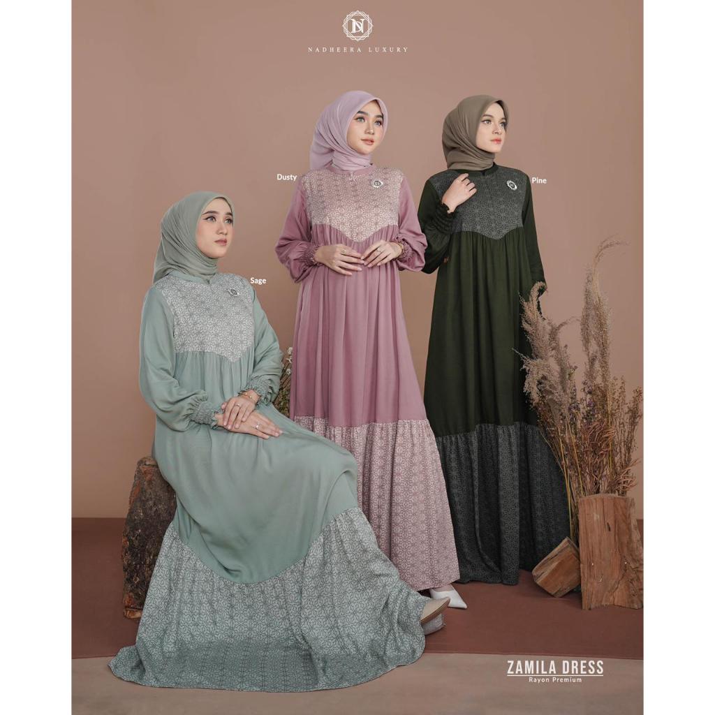 GAMIS NADHEERA LUXURY ZAMILA ORIGINAL