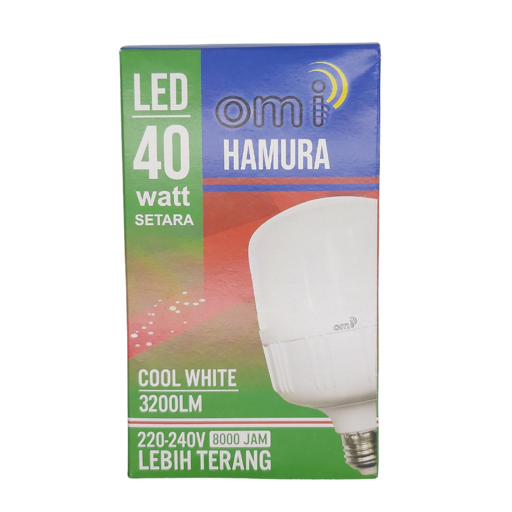 BOLA LAMPU LED HAMURA 40 WATT SUPER TERANG TAHAN LAMA