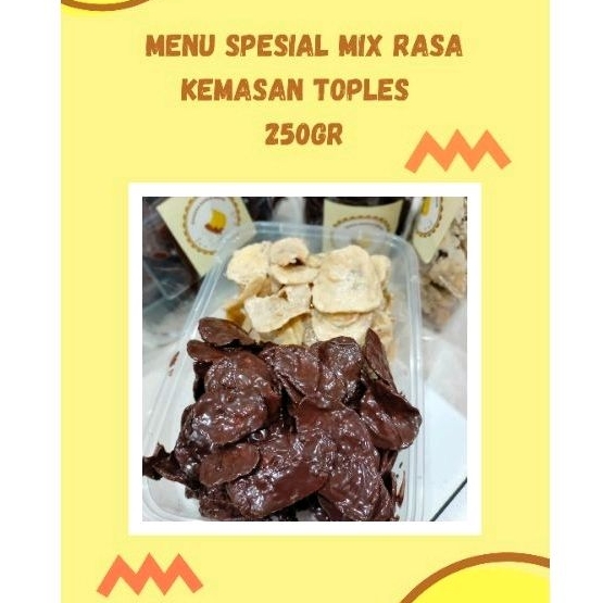 

Kripik Pisang Coklat Lumer special mix_Banana Banua Kriuk