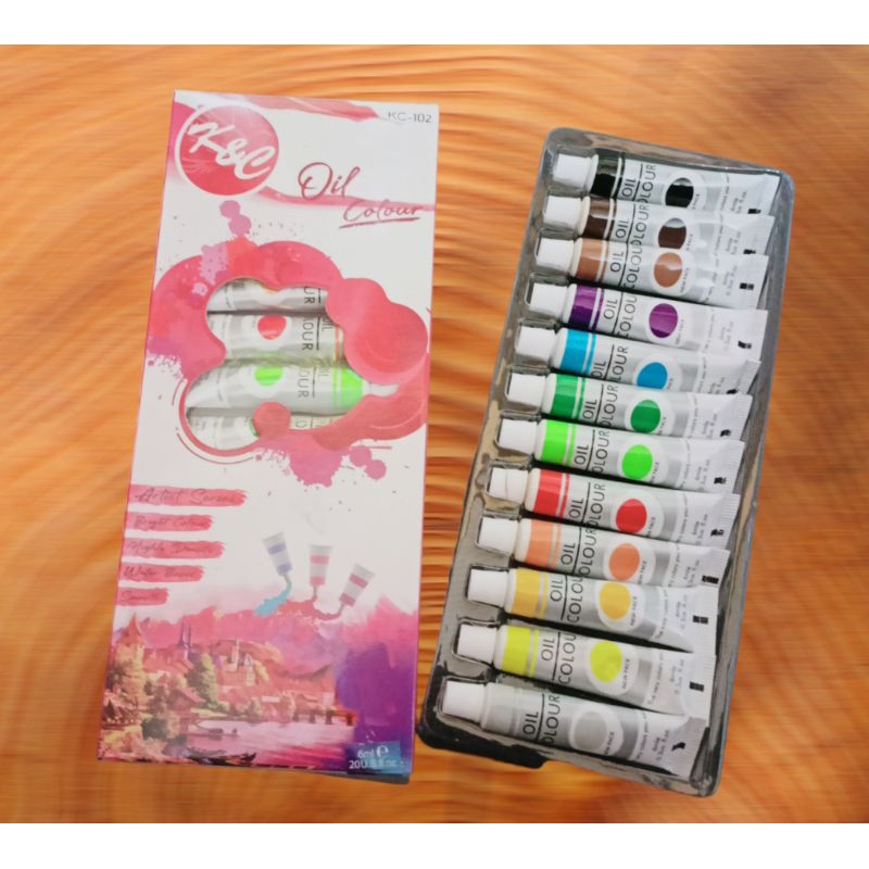 

CAT MINYAK 12 WARNA K&C