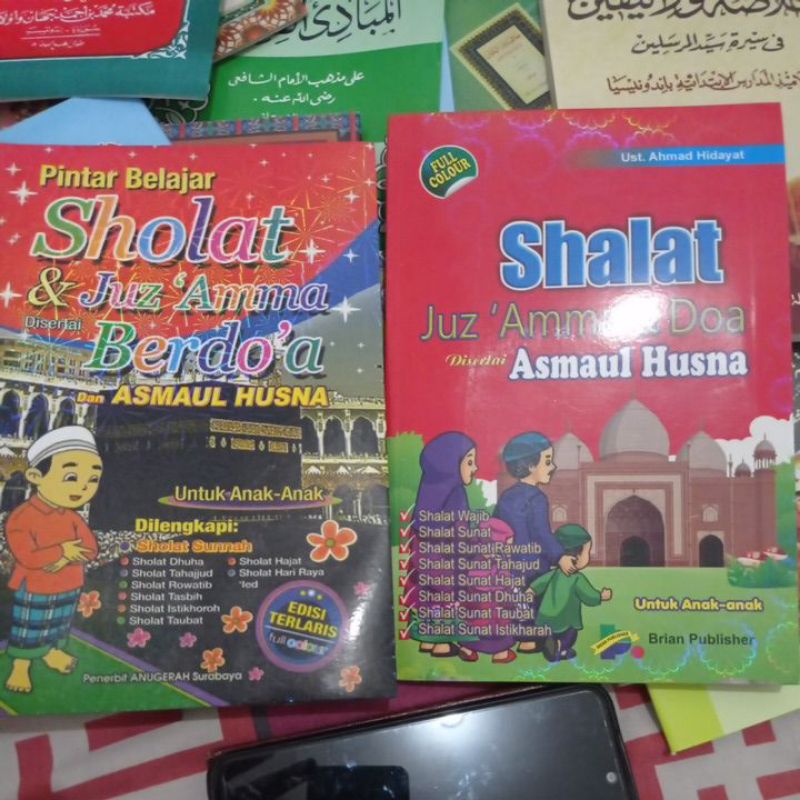 Tuntunan Sholat Anak Berdo'a dan Juz Amma Asmaul Husnah dilengkapi Dengan Gambar