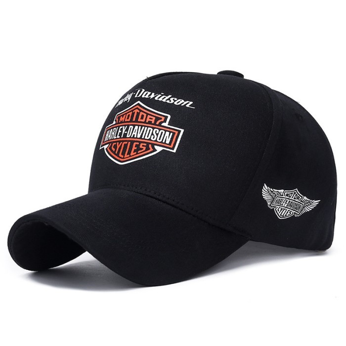 Topi Hurley Davidson Premium Topi Import - Hitam