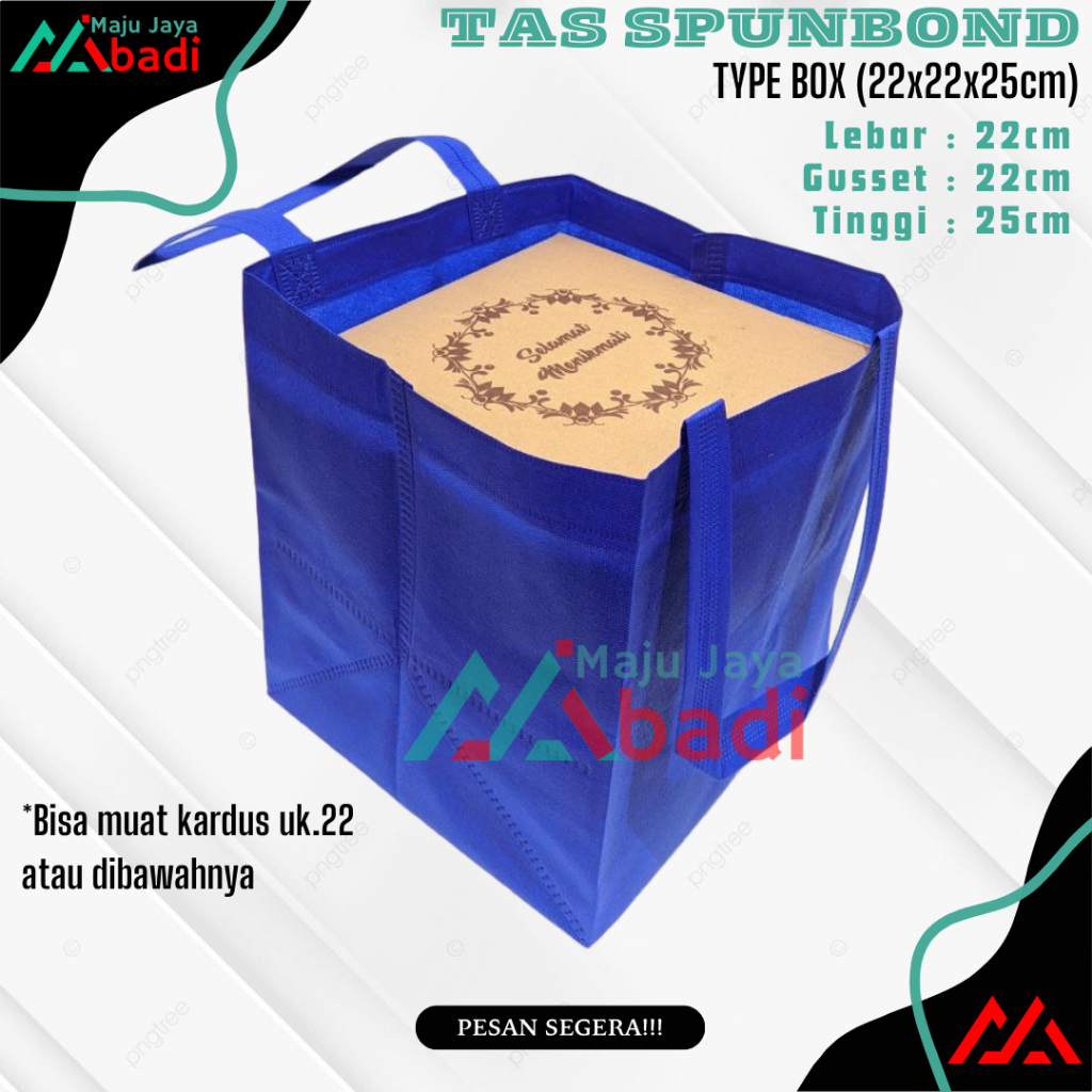 

TAS SPUNBOND 22x22 CM TINGGI 25 CM / GOODIE BAG / TAS HAJATAN / TAS SPUNBOND TERMURAH / TAS BINGKISAN / TAS HAMPERS