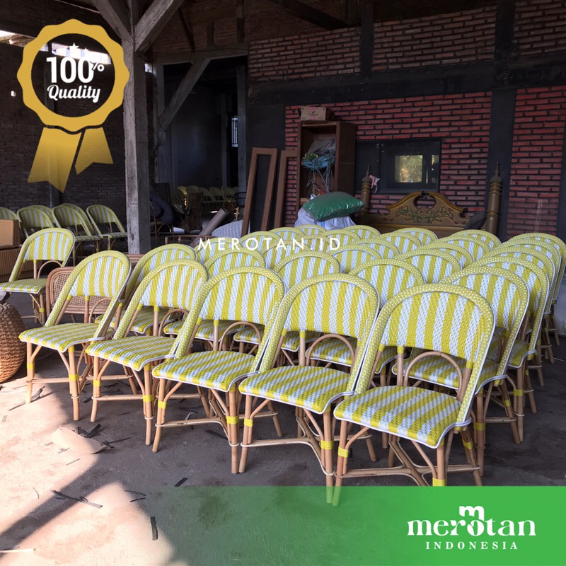 Kursi Cafe Rotan Sintetis / Kursi Anyaman Rotan Sintetis / Kursi Makan