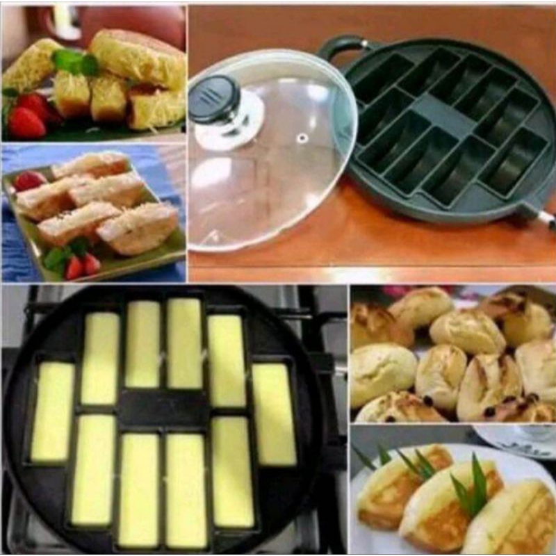 CITAKAN KUE  PUKIS  TEFLON HAPPY CALL &HAPPY FUN  10 LUBANG ANTI LENGKET MUDAH DI BERSIHKAN DILENGKA