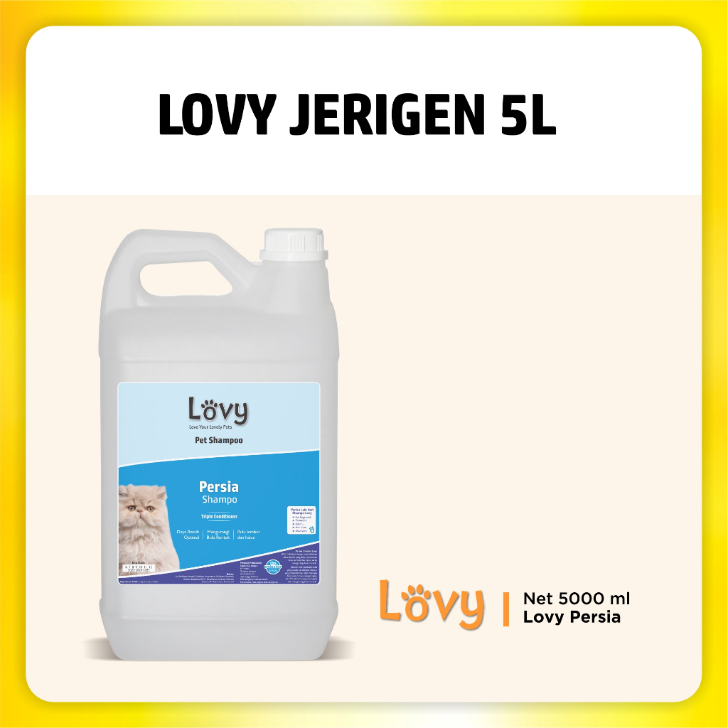 Shampo Kucing Lovy PERSIA 5 LITER