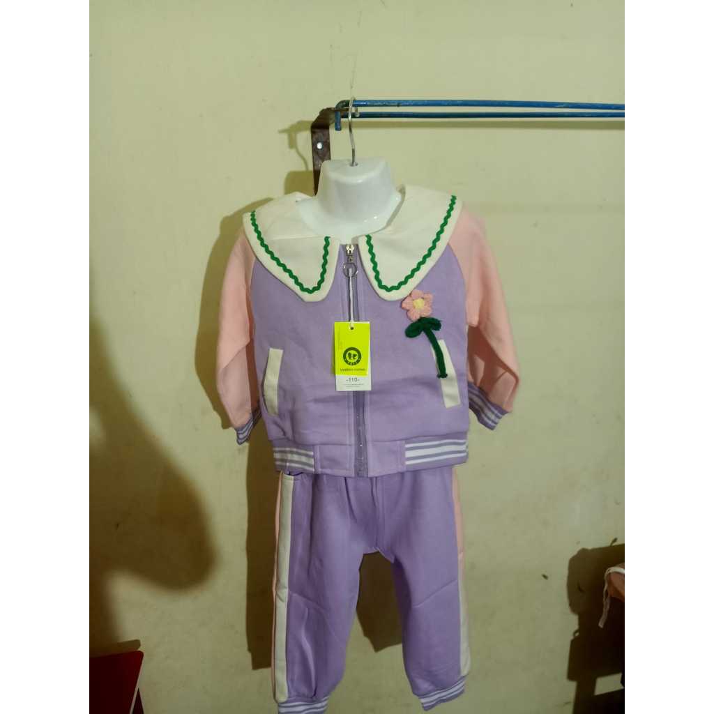 SET JAKET ADUH BUNGA