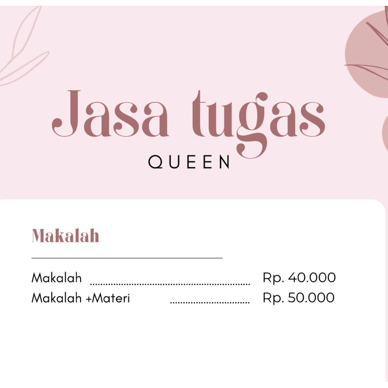 Jasa pembuatan tugas