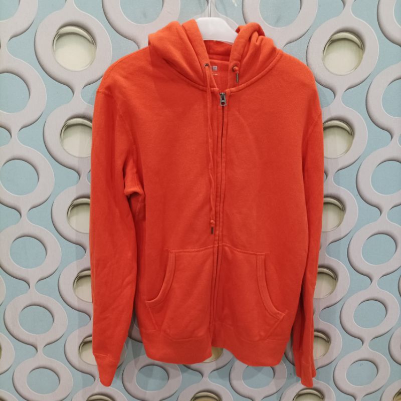 SWEATER HOODIE PRIA UNIQLO ORIGINAL SIZE L SH054